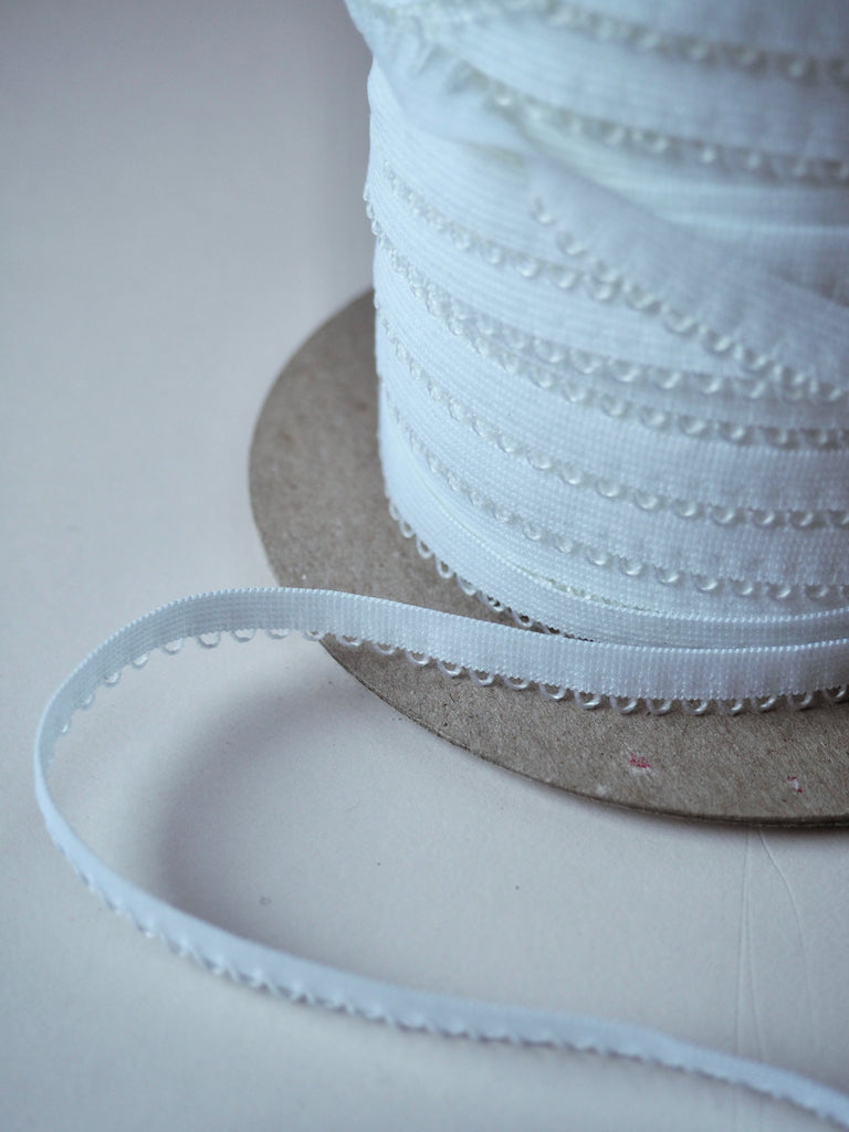 White Looped Picot Elastic