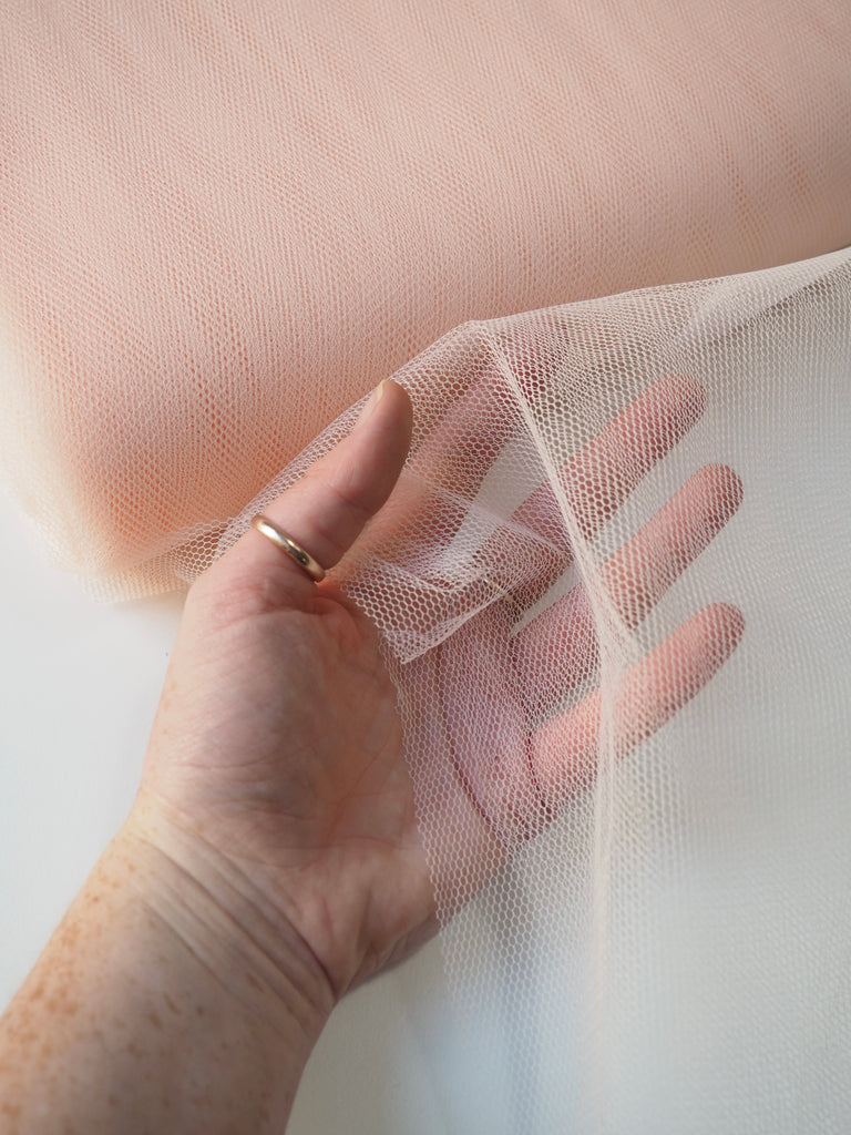 Peach Rigid Tulle