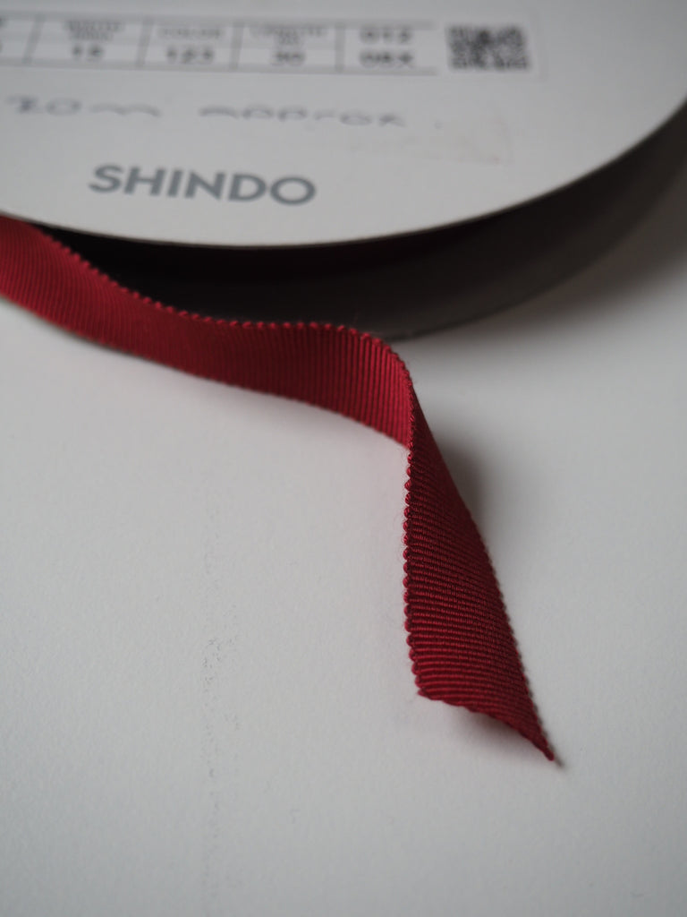 Cranberry Grosgrain Ribbon 15mm