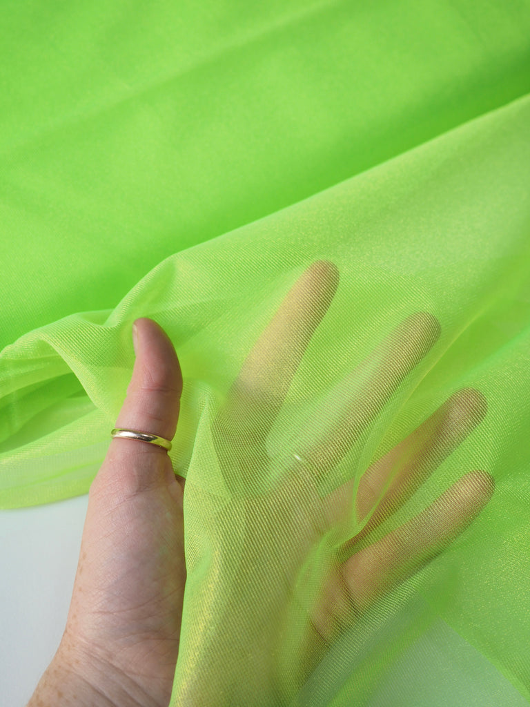 Neon Green Mesh Tulle