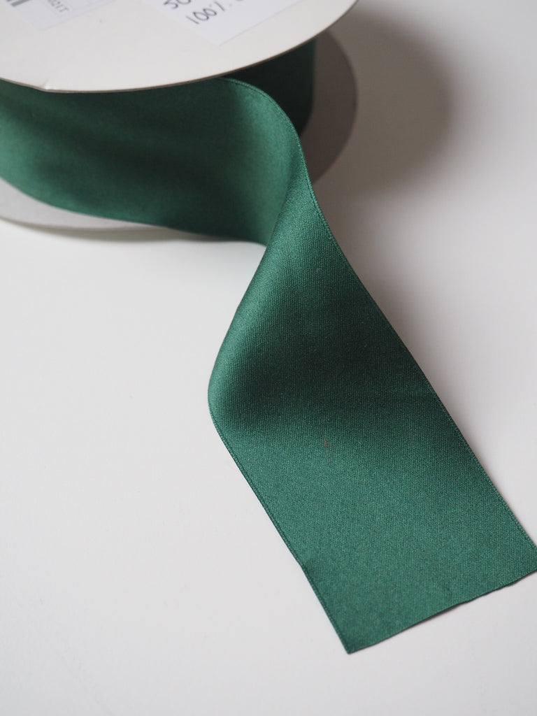 Holly Satin Ribbon 50mm