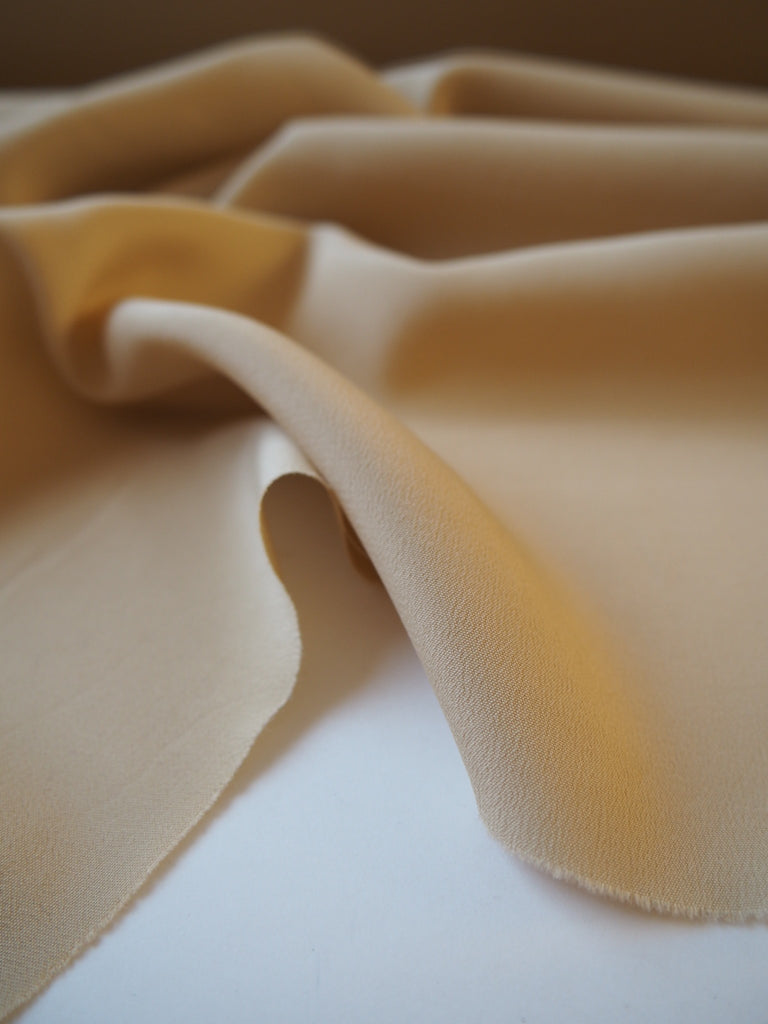 Butterscotch Silk + Acetate Crepe de Chine