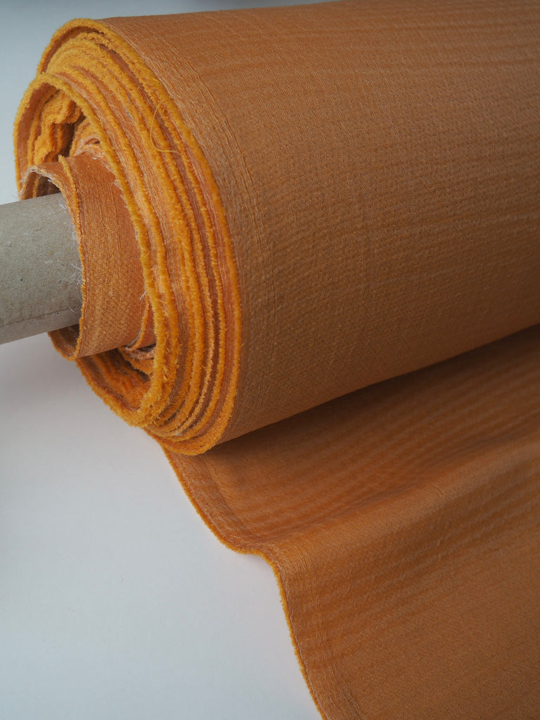 Saffron Wool and Viscose Double Organza