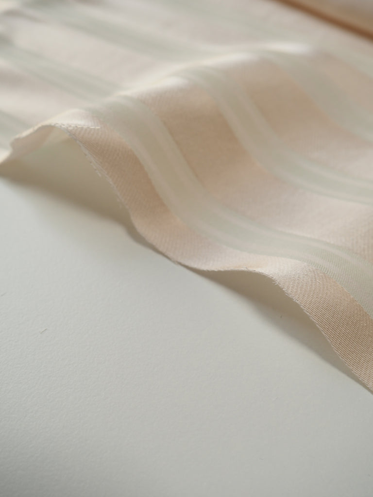 Lychee Viscose Satin Stripe