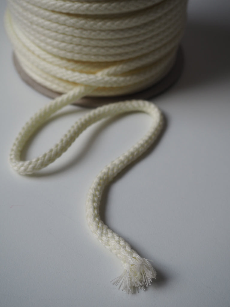 Cream Braided Cord 8mm