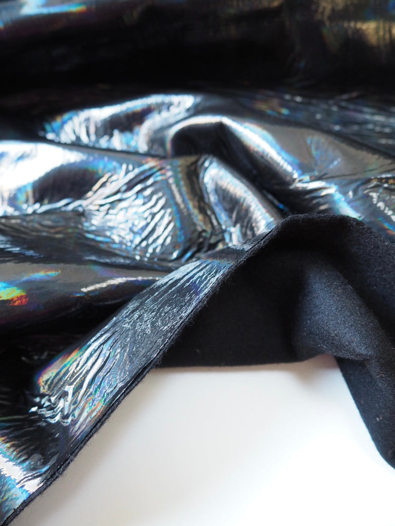 Holographic Black Wool Coating