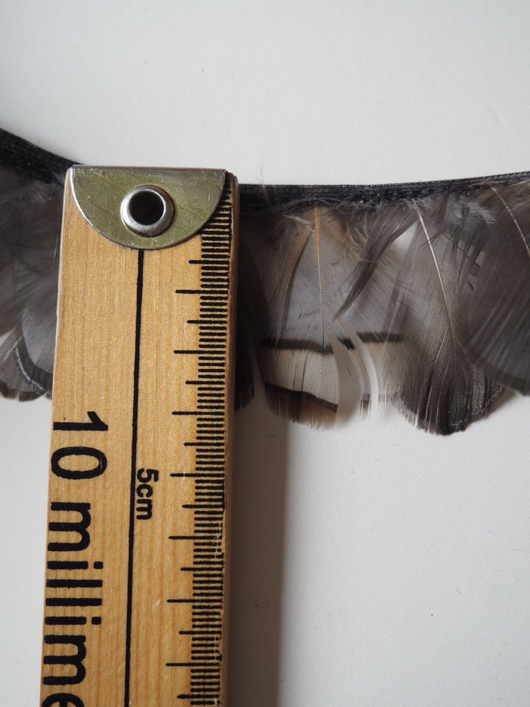 Warm Brown Partridge Feather Fringing