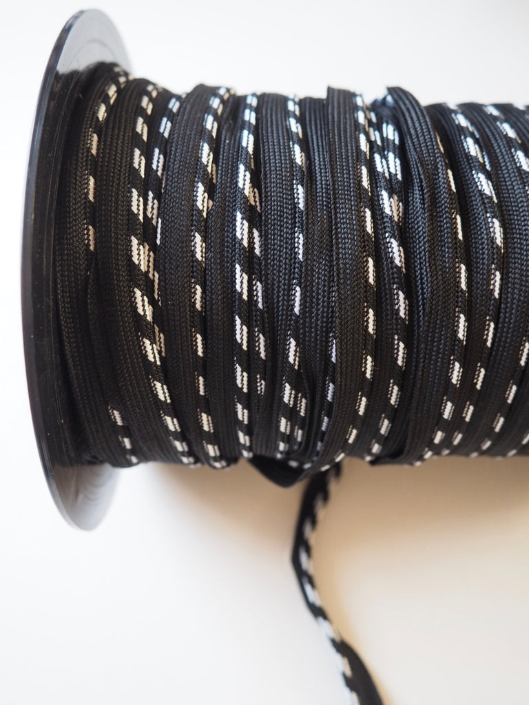 Thunder Monochrome Stripe Woven Piping 10mm