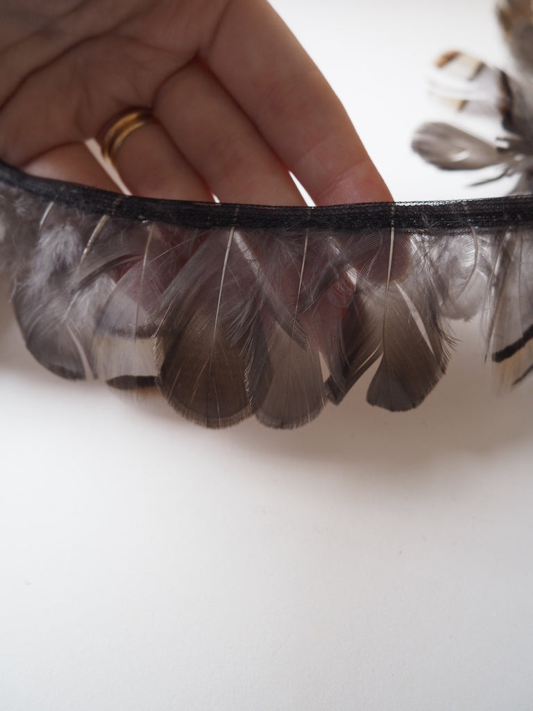 Warm Brown Partridge Feather Fringing