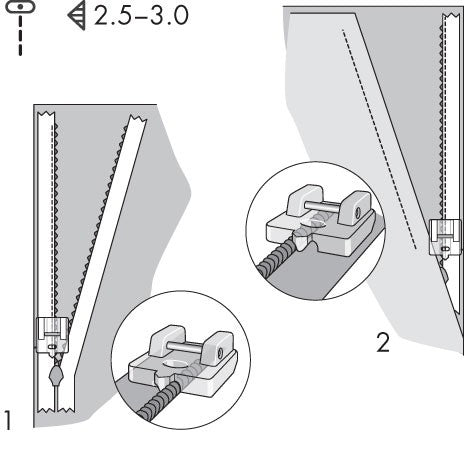 PFAFF Invisible Zipper Foot